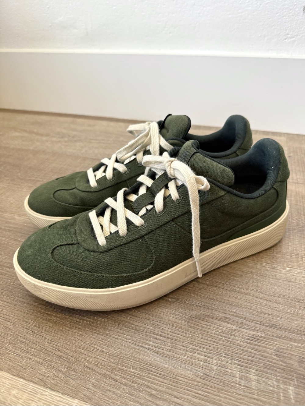 Lululemon Cityverse Canvas Sneakers Men's 10 Green Low Top Casual Shoes